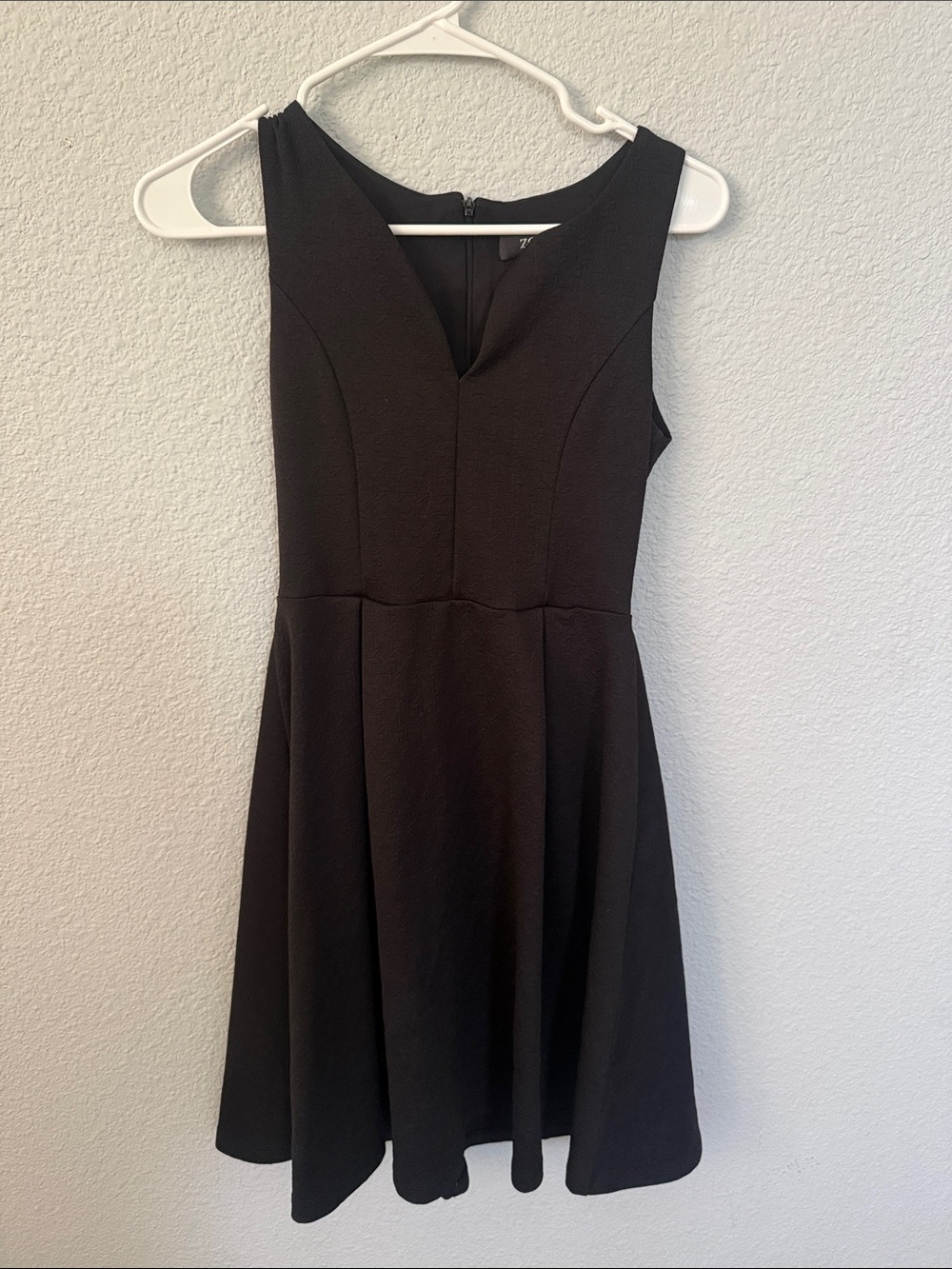 Classic Black Sleeveless Fit-and-Flare Mini Dress